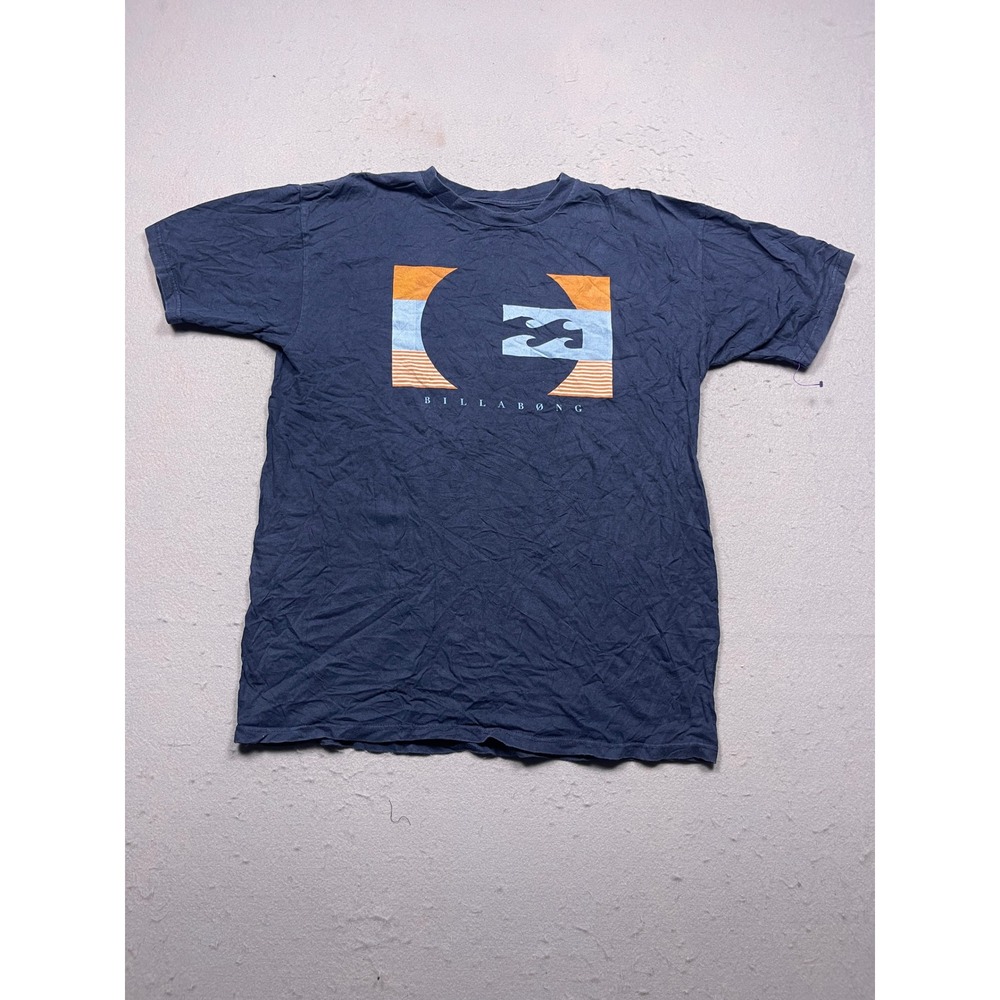 Billabong T Shirt Organic Cotton Navy Blue Large Mens